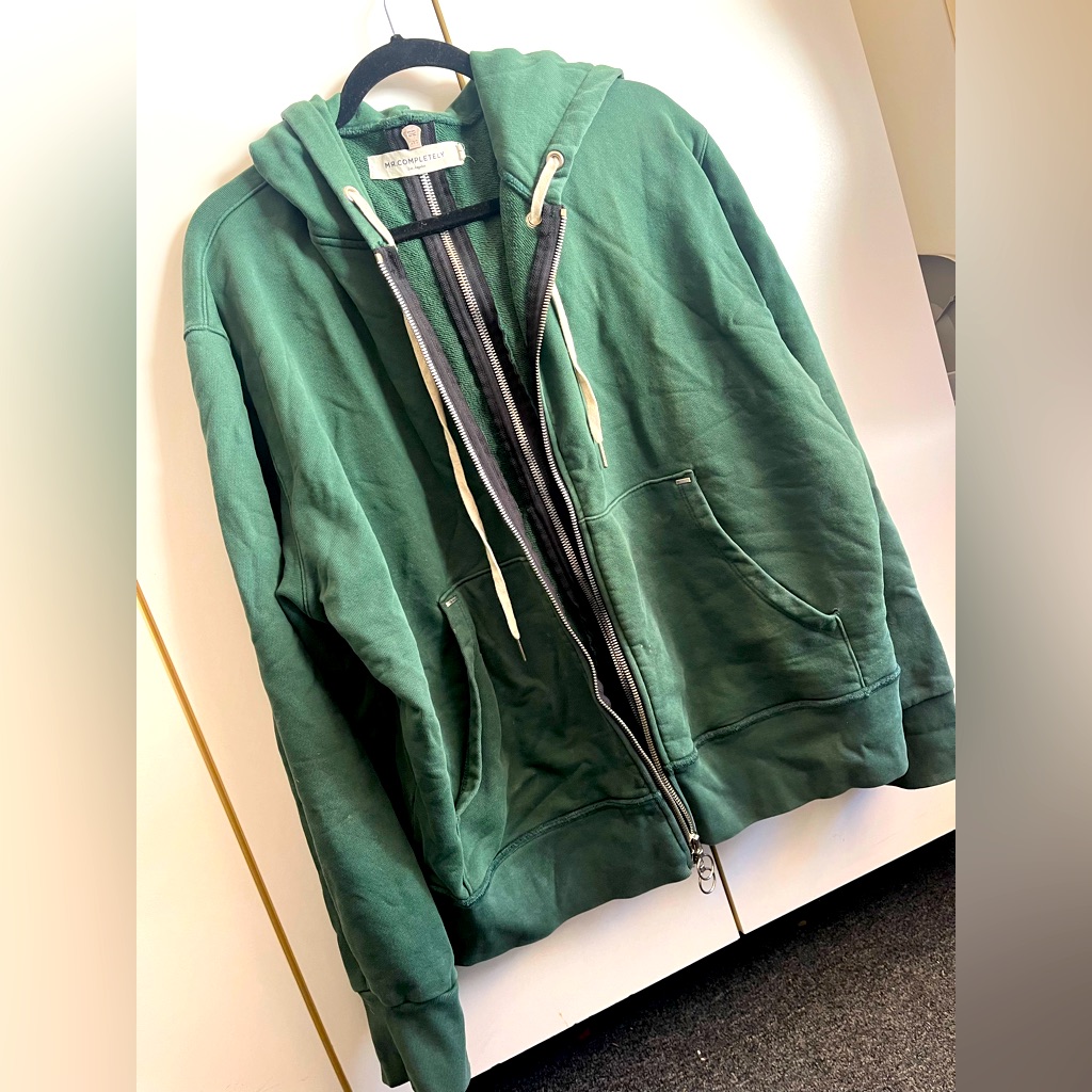 Mr Completely Green Zip Up Hoodie